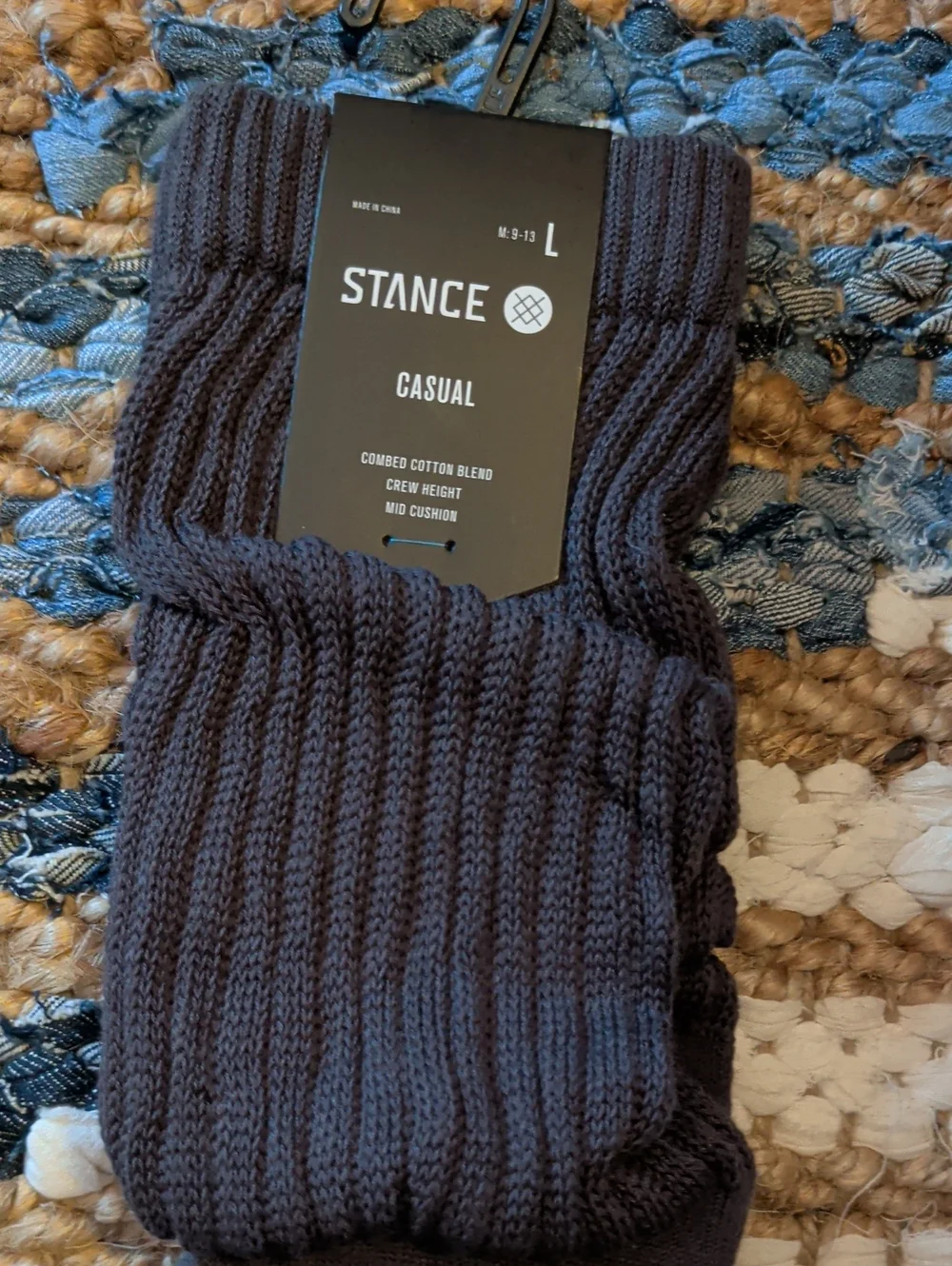 Stance Men’s Charcoal Slouch Crew Socks